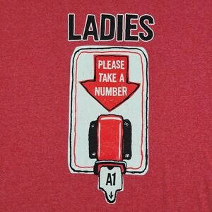 Vintage Please Take A Number Shirt Mens Extra‎ Large Delta Pro Weight 90s